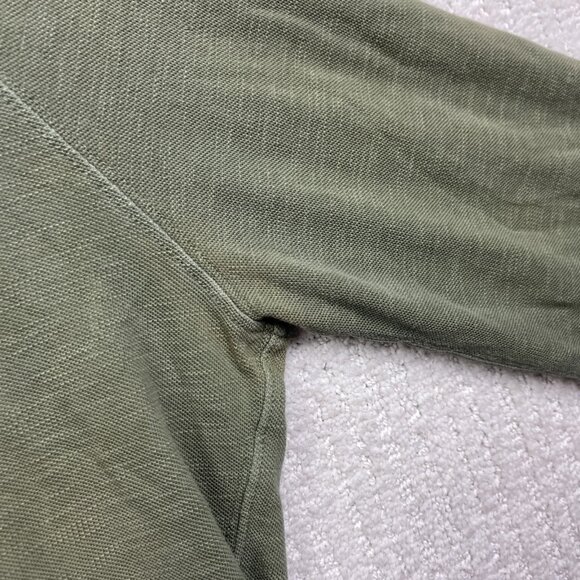 American Eagle Pullover Henley Hooded Long Sleeve Shirt Mens M Military Green - Picture 10 of 16